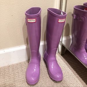 NWT Hunter Women's Original Tall Gloss Boot size 6